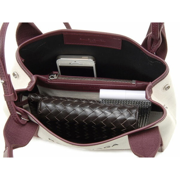 Balenciaga Blue Cabas XS Canvas Mini Tote Bag - Picture 6 of 6